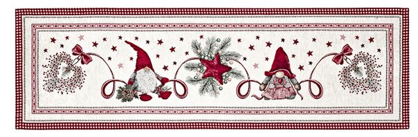 Vánoční gobelínový běhoun na stůl Hvězdný skřítek Chenille IT036 Barva Vícebarevná Rozměry 40x180 cm