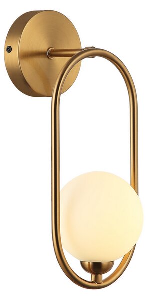 ITALUX WL-3965-1-BRO Lupus nástěnné svítidlo 1xG9 starožitná bronzová, bílá
