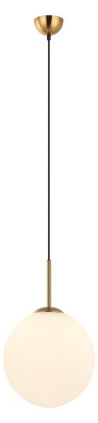 ITALUX PND-5578-1L-BRO Deore závěsné svítidlo 1xE27 D300mm starožitná bronzová, bílá