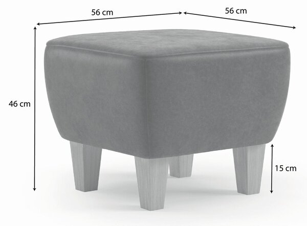 TABURET, textil, 56/46/56 cm Sit & More - Taburety, Online Only