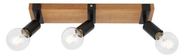 ITALUX SPL-2079-3 Molini stropní bodové svítidlo/spot 3xE27 černá, dřevo
