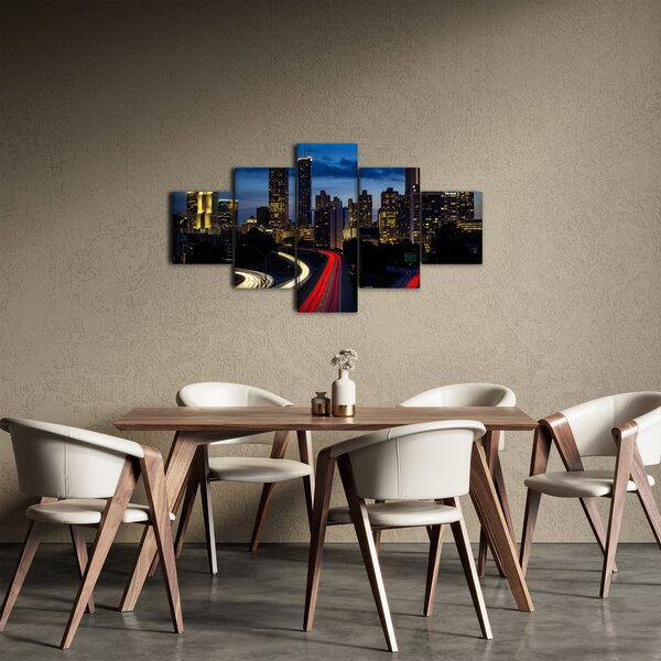 Obraz - Noční město (125x70 cm)