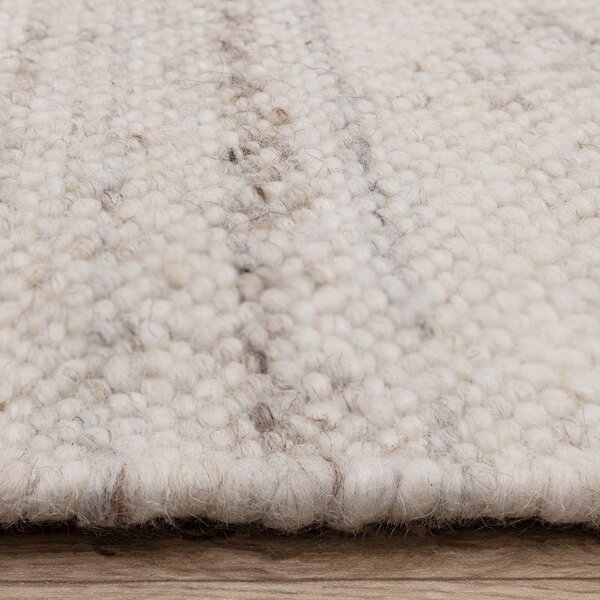 Slonovinový oboustranný/ručně tkaný koberec s příměsí vlny 160x230 cm Birkdale Ivory – Asiatic Carpets