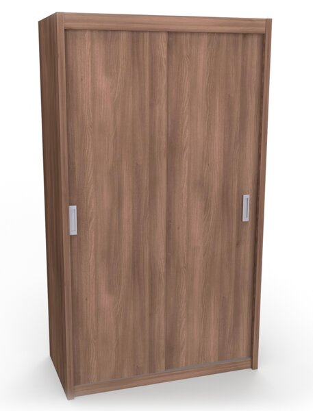 Skříň MIA XL s posuvnými dveřmi Bílá, Šířka: 120 cm