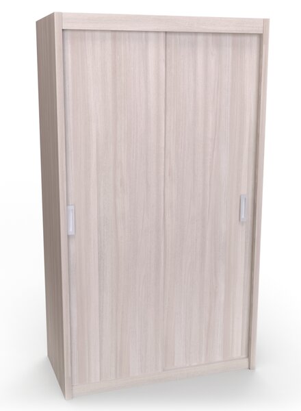 Skříň MIA XL s posuvnými dveřmi Bílá, Šířka: 120 cm
