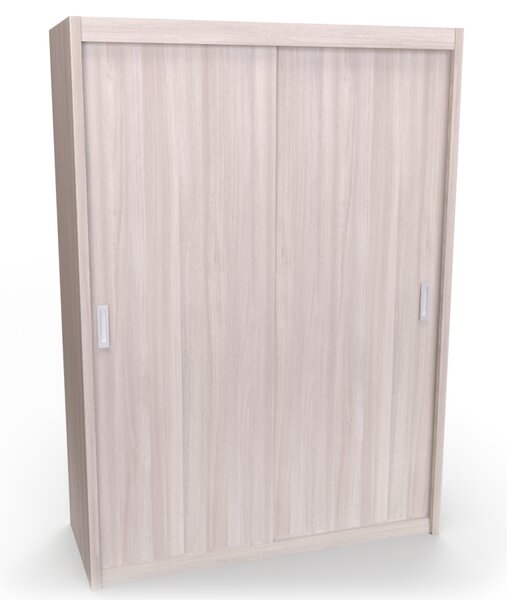 Skříň MIA XL s posuvnými dveřmi Jasan šedý, Šířka: 140 cm