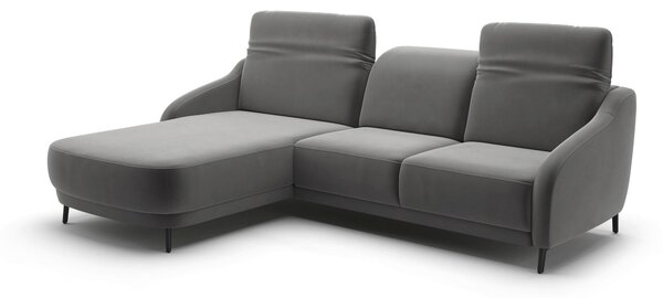 ROHOVÁ SEDAČKA, textil, šedá Sit & More - Sedací soupravy, Online Only