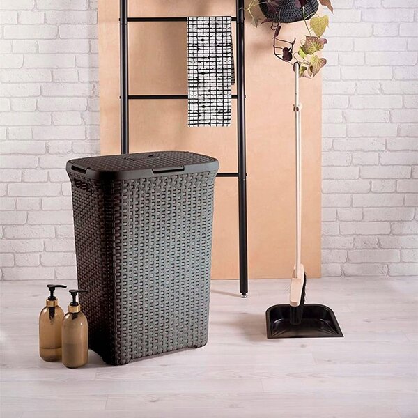 Hnědý koš na prádlo Curver Hamper, 40 l