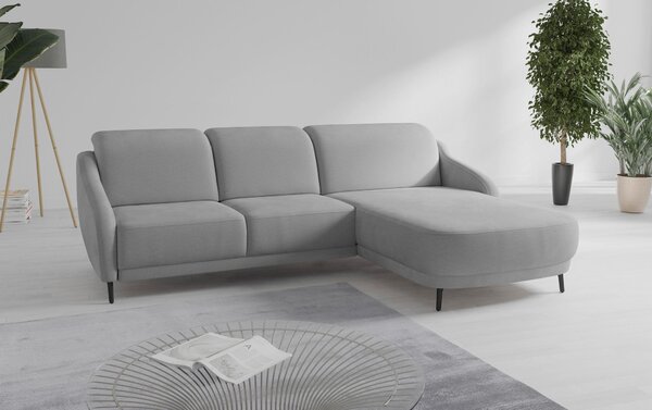 ROHOVÁ SEDAČKA, textil, šedá Sit & More - Sedací soupravy, Online Only