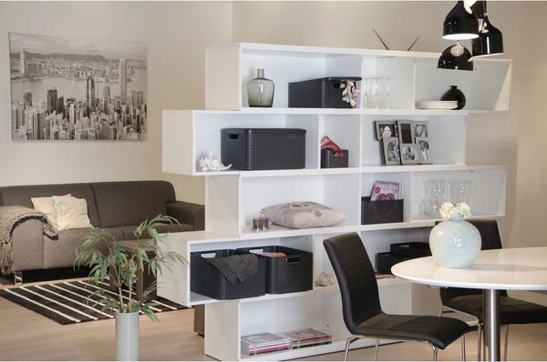 Hnědý úložný košík Curver Style, 18 l