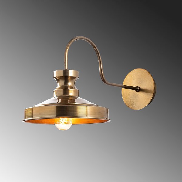 Opviq Nástěnná lampa Berceste III zlatá