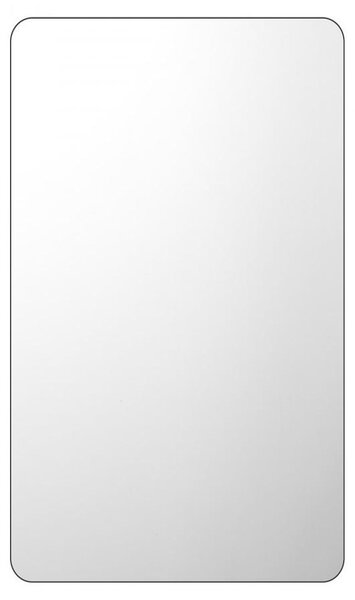Skříňka do koupelny, zrcadlová skříňka na léky - 406 x 128 x 610 mm - Kalené sklo - Hliníkový rám
