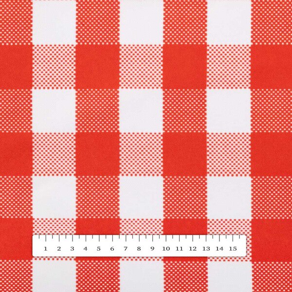 Biante Teflonový oválný ubrus TF-071 Červeno-bílá kostka 50x100 cm