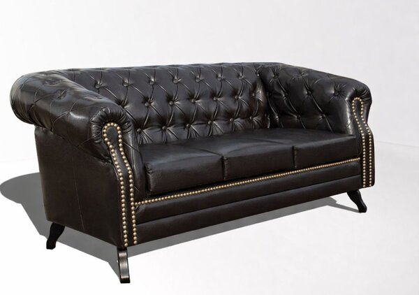Pohovka Chesterfield Bristol 3M Antik Brown