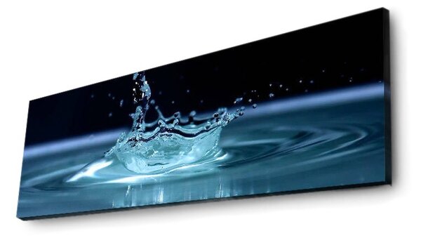 Wallity Obraz s LED osvětlením KAPKA VODY 41 30 x 90 cm