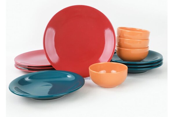 12dílná sada keramického nádobí My Ceramic Rainbow