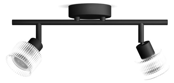 Horen LED bodové svítidlo 2×5W, AC 220–240, černá