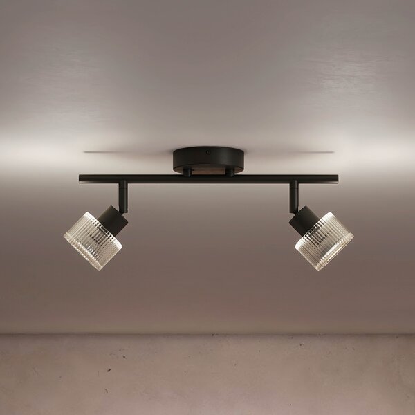 Horen LED bodové svítidlo 2×5W, AC 220–240, černá