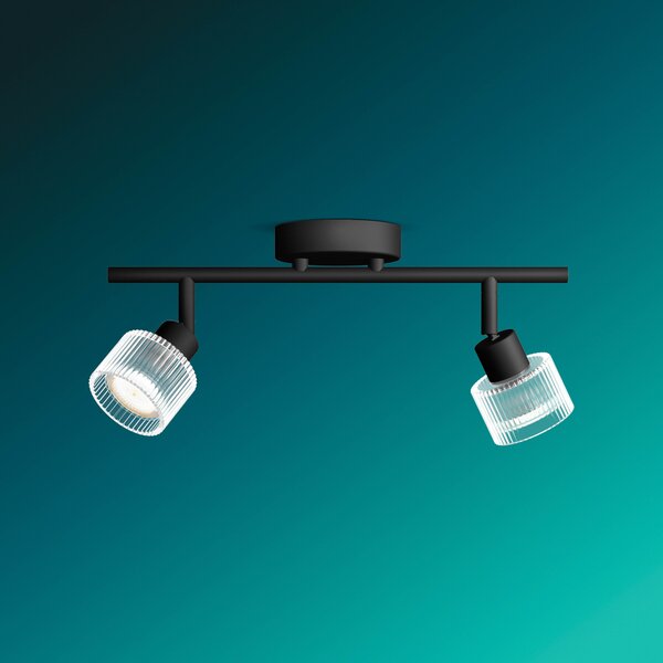 Horen LED bodové svítidlo 2×5W, AC 220–240, černá