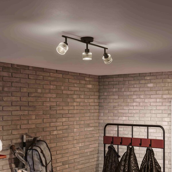 Horen LED bodové svítidlo 3×5W, AC 220–240, černá