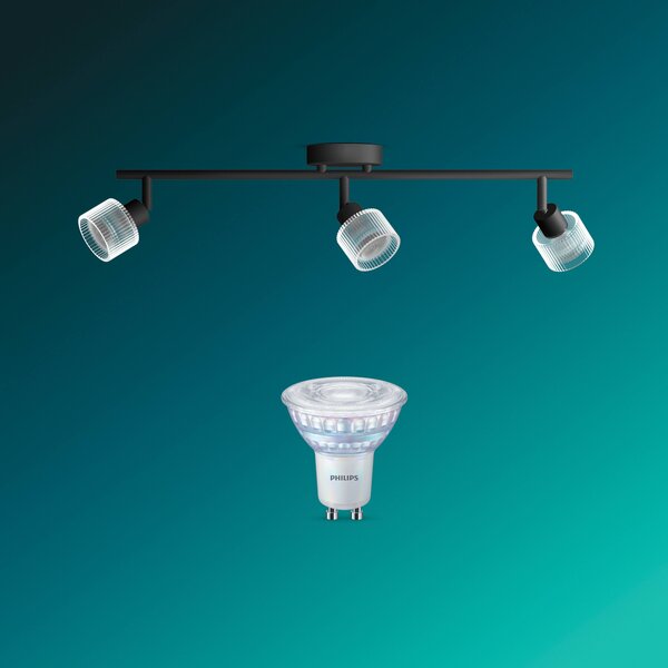 Horen LED bodové svítidlo 3×5W, AC 220–240, černá