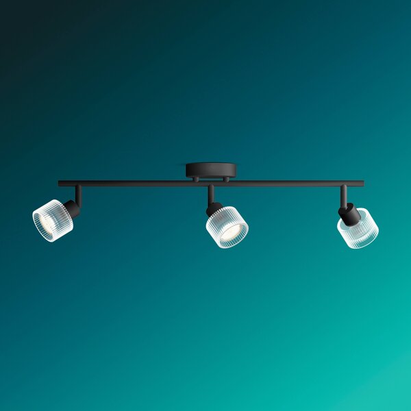 Horen LED bodové svítidlo 3×5W, AC 220–240, černá