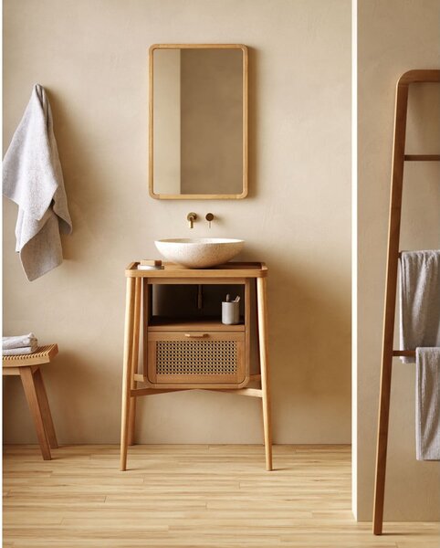 Umyvadlo z terrazzo Kave Home Sunday, ø 40 cm