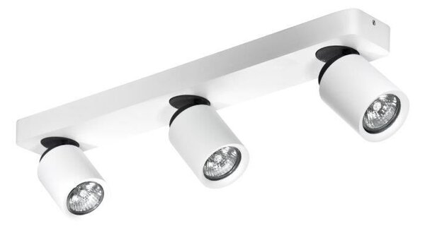 AZzardo AZ0664 DECOline TOMI 3 WHITE stropní / nástěnné svítidlo 3xGU10 50W IP20 bílá / šedá