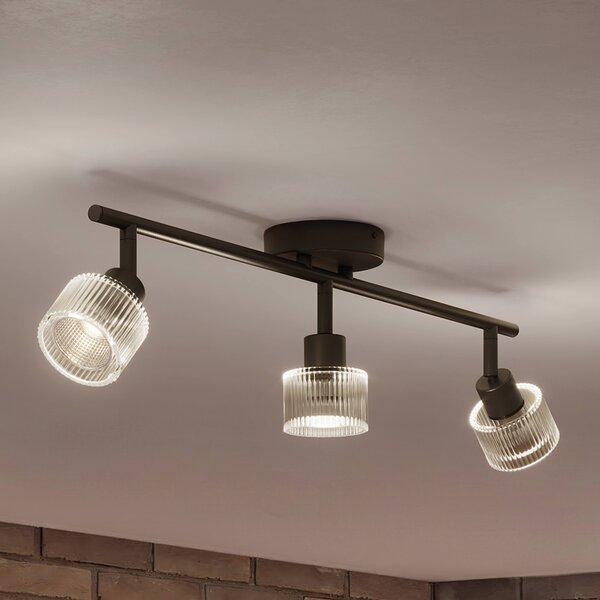 Horen LED bodové svítidlo 3×5W, AC 220–240, černá