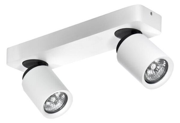 AZzardo AZ0663 DECOline TOMI 2 WHITE stropní / nástěnné svítidlo 2xGU10 50W IP20 bílá / šedá