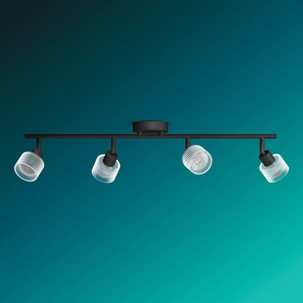 Horen LED bodové svítidlo 4×5W, AC 220–240, černá