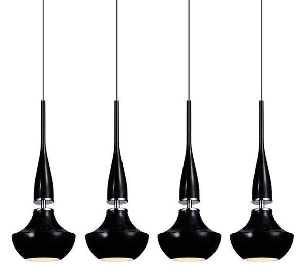 AZzardo AZ0885 DECOline Tasos 4 BLACK stropní závěsné svítidlo 4xE14 25W IP20 černá