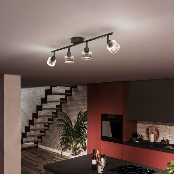 Horen LED bodové svítidlo 4×5W, AC 220–240, černá