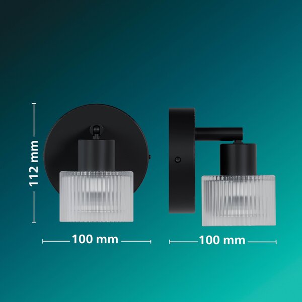 Horen LED bodové svítidlo 5W, AC 220–240, černá