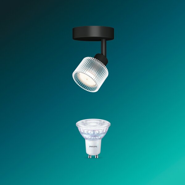Horen LED bodové svítidlo 5W, AC 220–240, černá