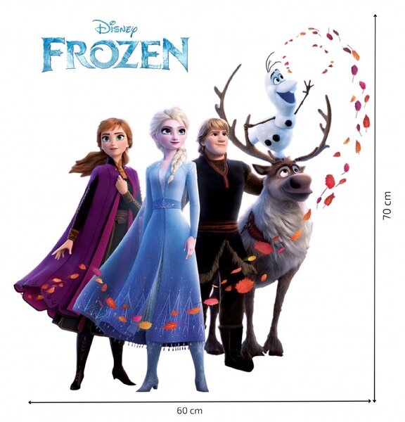 Samolepka na zeď "Frozen 2" 60x70cm