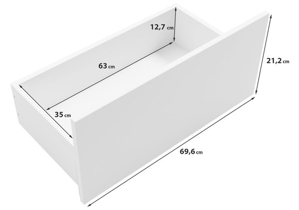 ŠIROKÁ KOMODA, bílá, 150/77,8/39,5 cm P & B - Online Only obývací stěny, Online Only
