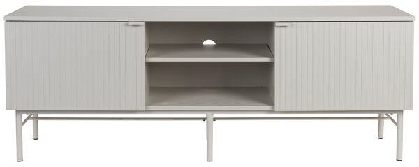 White Label Šedý TV stolek WLL CAYO 155 x 40 cm