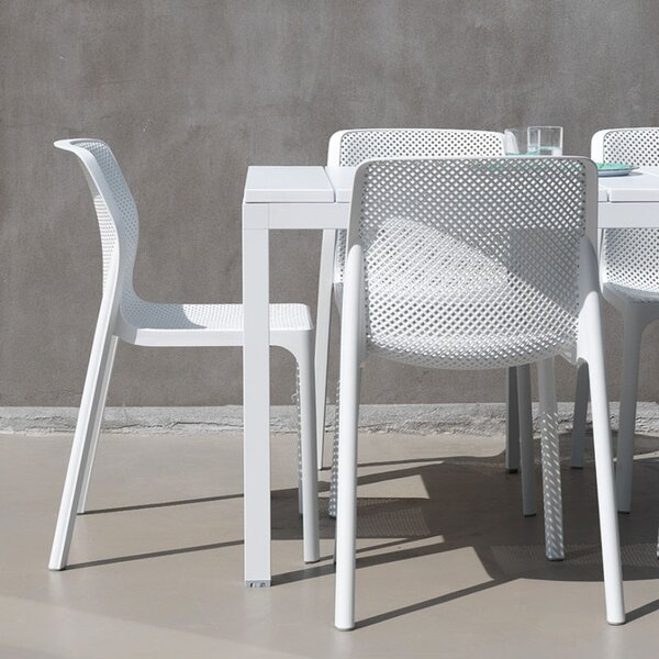 Nardi Bílý rozkládací zahradní stůl Rio 140/210 x 85 cm