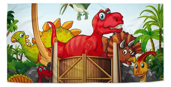 Sablio Ručník Dinosauři 4 - 30x50 cm