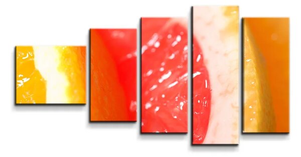 Sablio Obraz - 5-dílný Citrusy - 100x60 cm