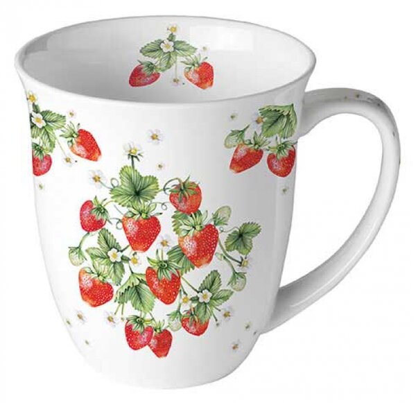 Porcelánový hrnek Jahody 400 ml