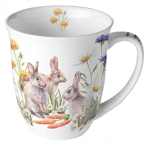 Porcelánový hrnek Králíci 400 ml