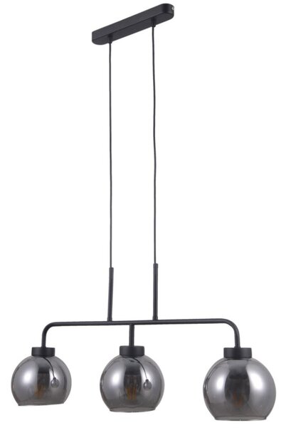 Italux PND-28028-3 závěsné svítidlo Poggi 3x40W E27 matná černá, kouřová