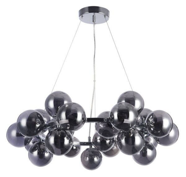 Italux PND-5252-25-CH+SMK závěsné svítidlo Cabella D680mm 25x28W G9 chrom, kouřová