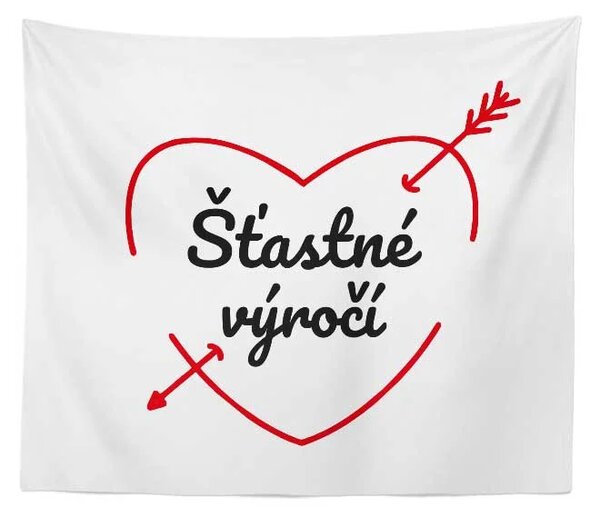 Sablio Deka Šťastné výročí: 150x120 cm