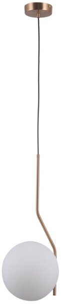 Italux PND-3300-1-HBR závěsné svítidlo Carimi D200mm 1x5W E27 mosazná měděná, bílá