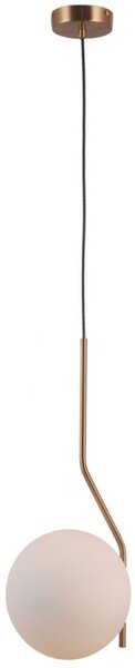 Italux PND-3300-1-HBR závěsné svítidlo Carimi D200mm 1x5W E27 mosazná měděná, bílá