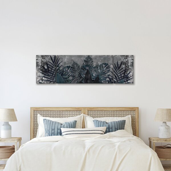 Obraz - Palmové listy (170x50 cm)