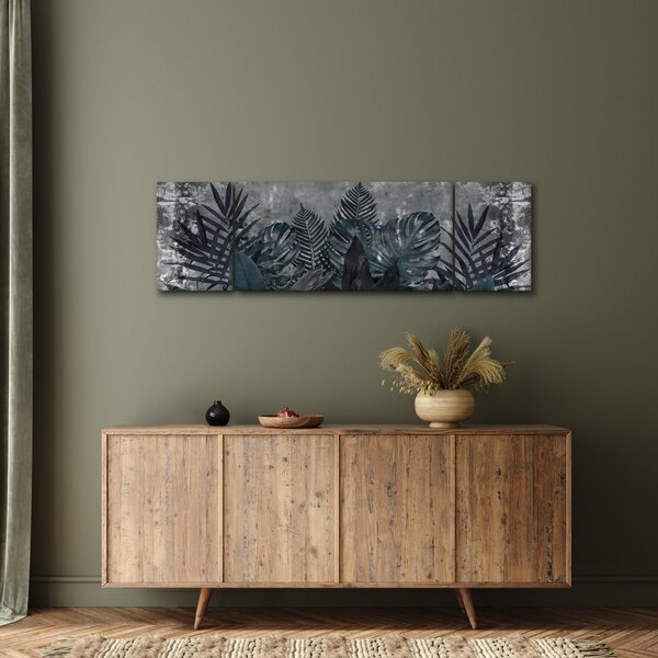 Obraz - Palmové listy (170x50 cm)